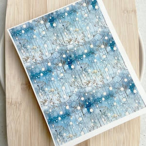 Watercolor Bauble Polymer Clay Transfer Sheet: Christmas Clay Decal #1138