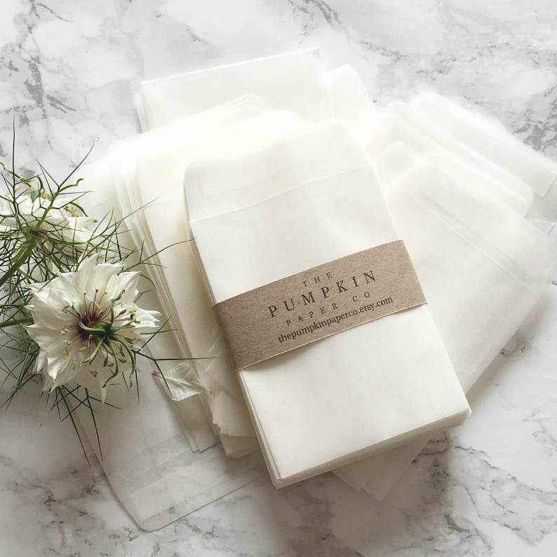 100 Seed Envelopes/Packets Glassine Envelopes for Wedding Etsy