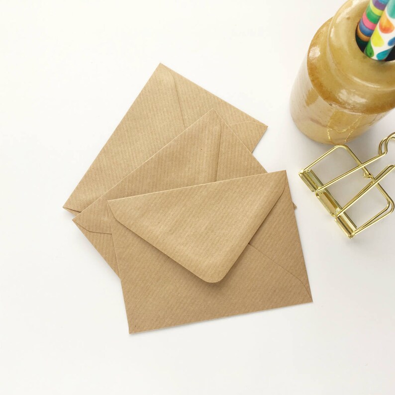 100 Seed Envelopes Gift Card Mini Envelopes Bulk Kraft
