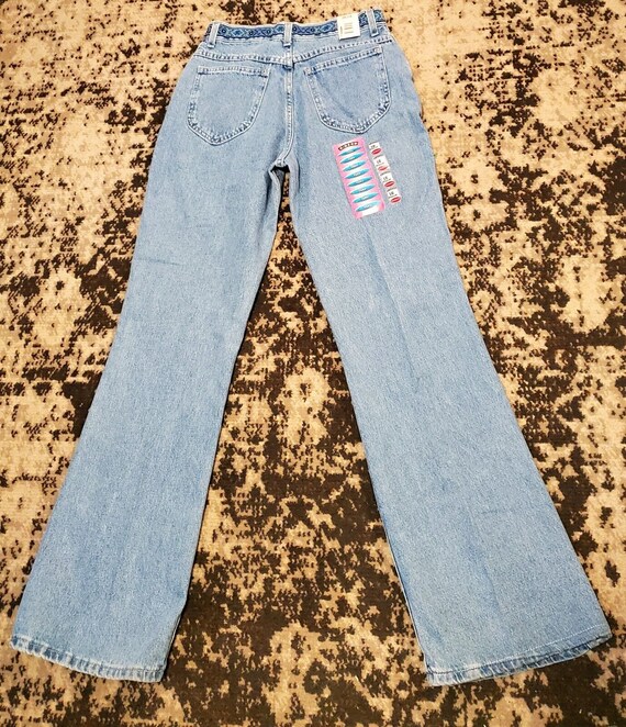 90s Flare Jeans embroidery detail hi waist - Gem