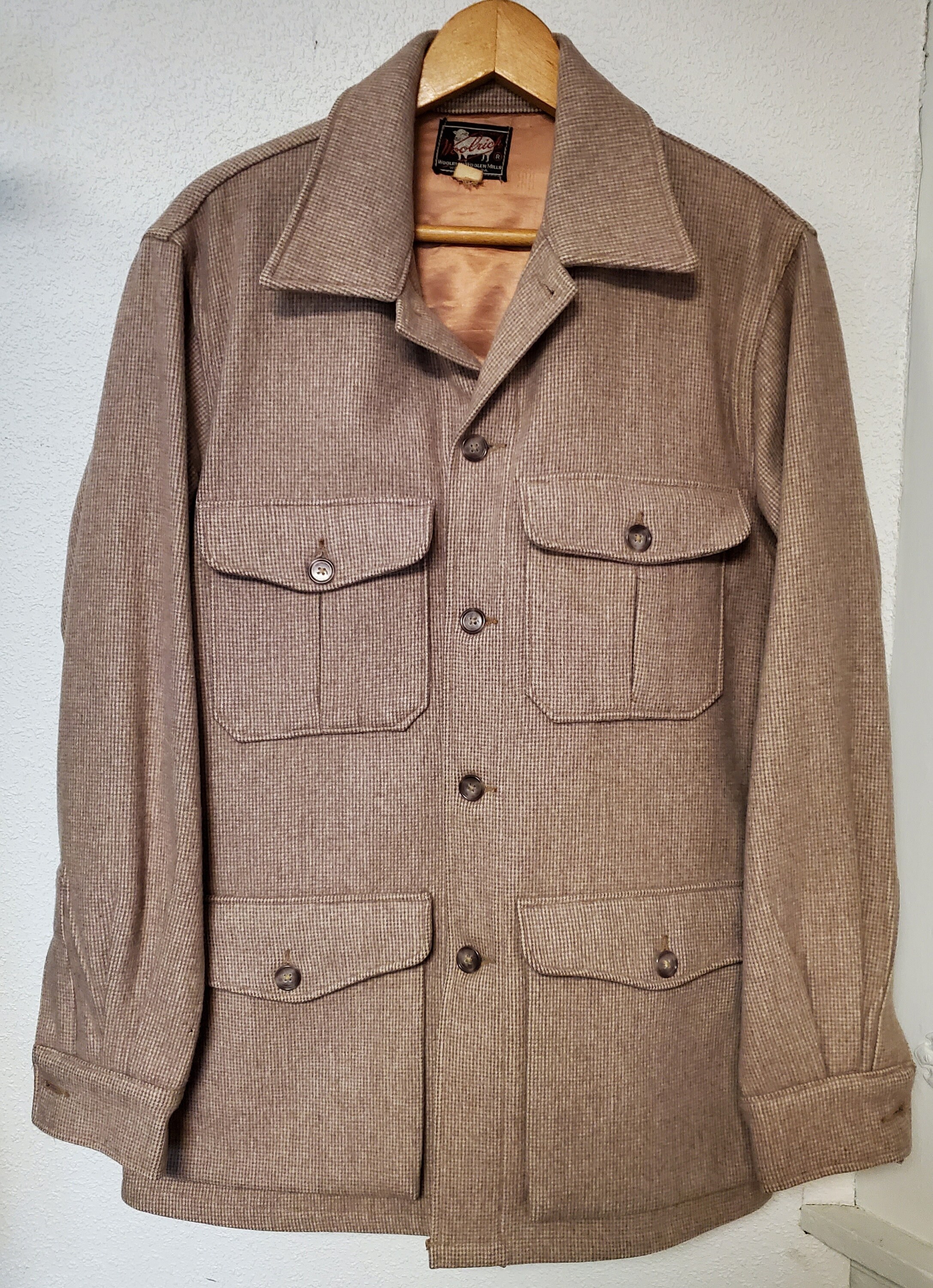 VTG 50s Woolrich Men's Tan Field Jacket Sz 38 - Etsy