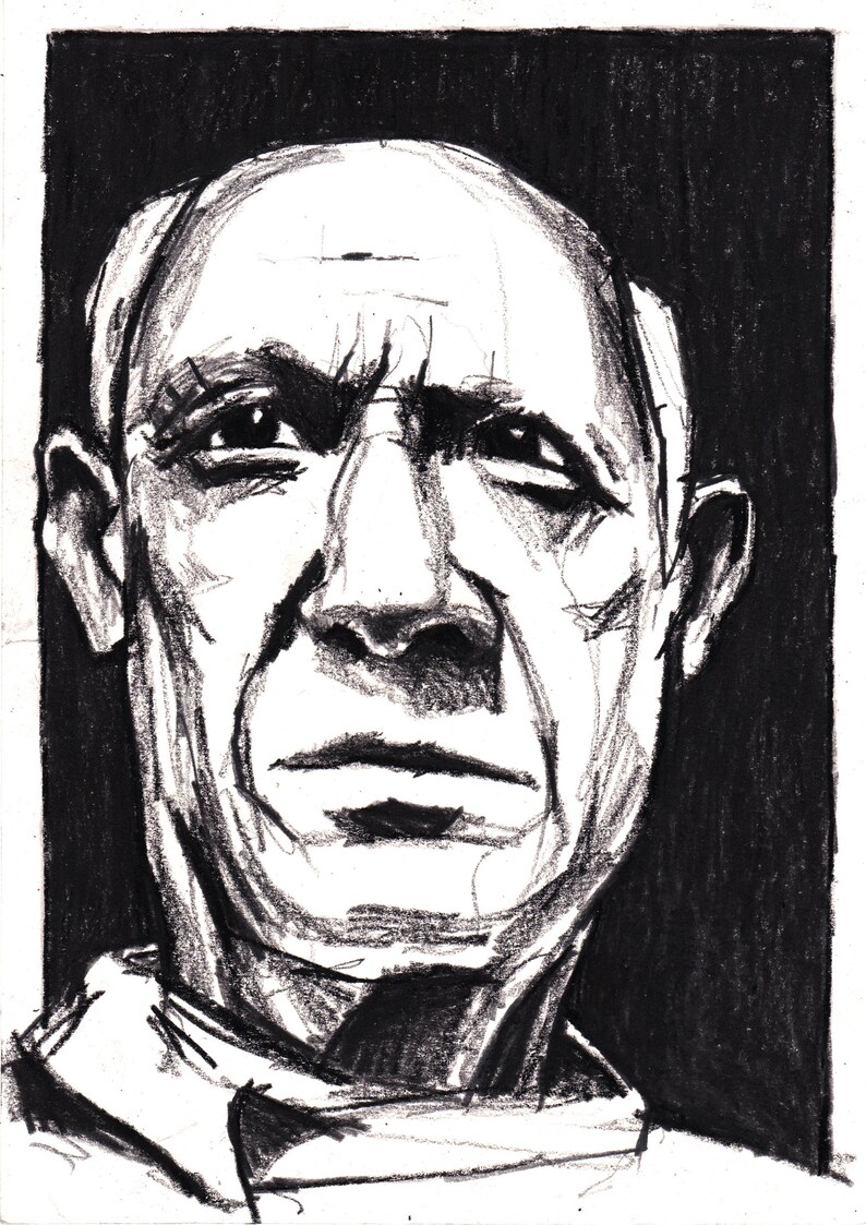 picasso black and white drawings