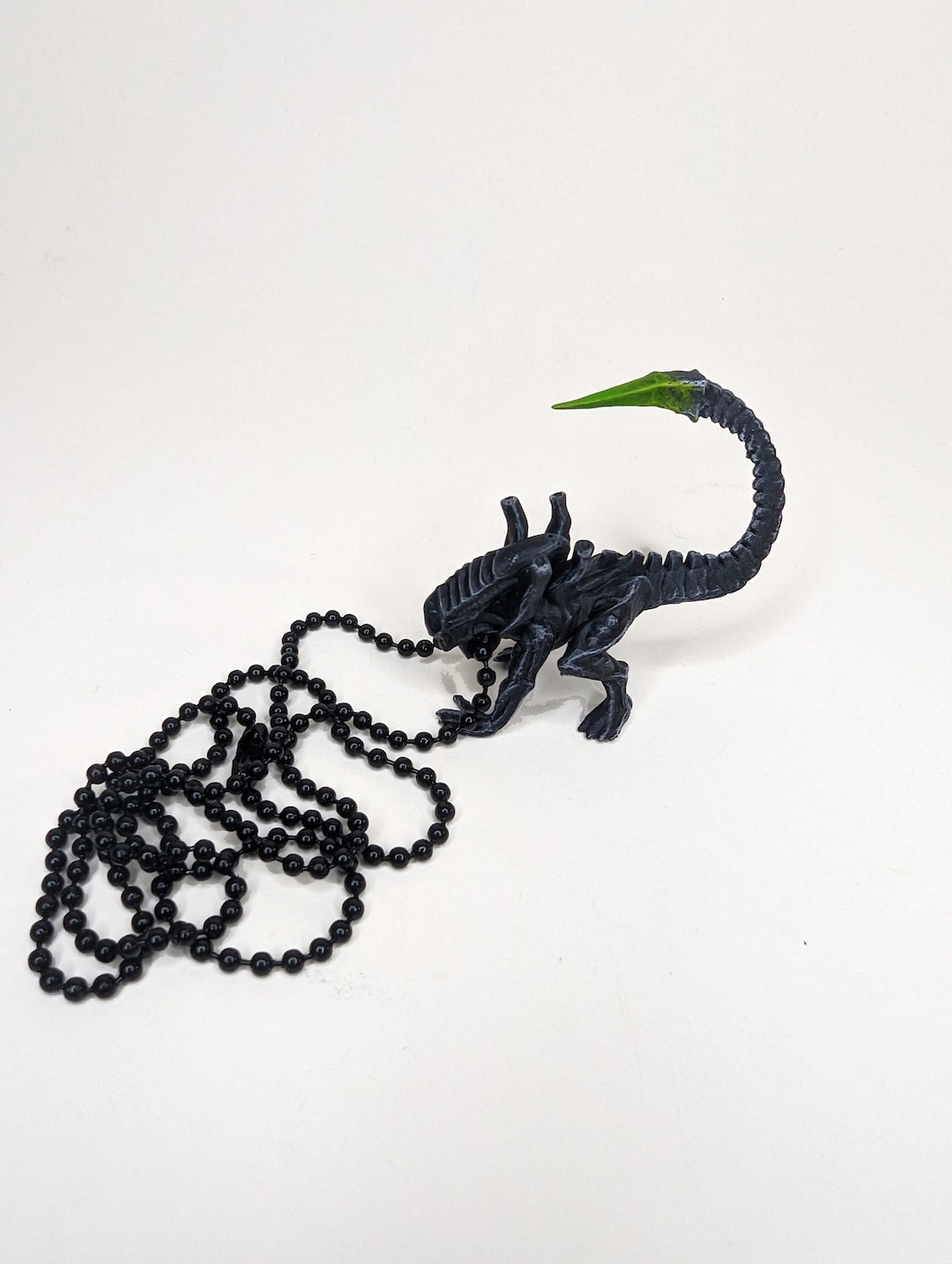 Xenomorph Alien Necklace on Black Ball Chain - Etsy