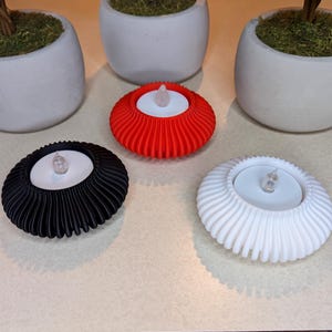 Three Piece LED Tealight Set | Tricolor Candle Holders Tealights Included