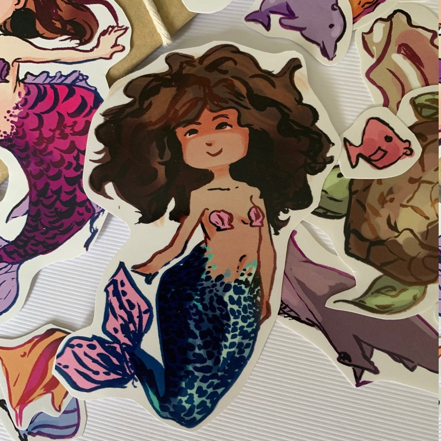 Mermaid Pack of 15 Stickers / Individual Mermaid Stickers Etsy