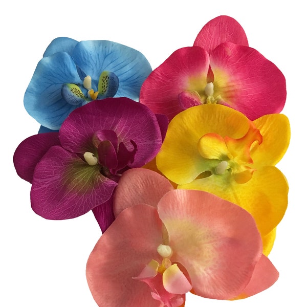 Orchid flower hairclip