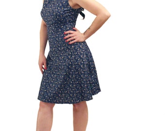 Classic A-line dress Peggy navy