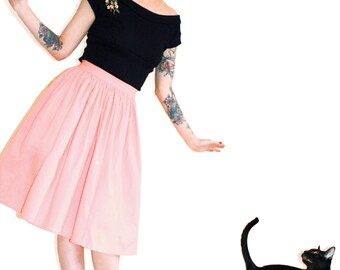 Sandra ruffle skirt pink-peach