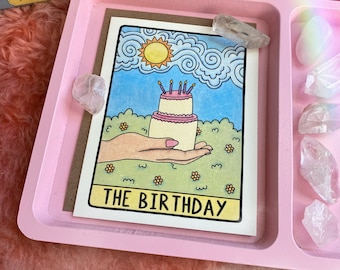 birthday card, tarot themed, tarot card, witchy gift, magic themed gift, funny card, unique greeting card, unique gift