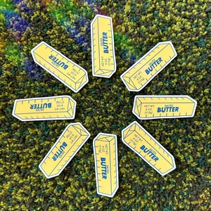 I Love Butter Sticker: Waterproof Matte Food Decal - Etsy