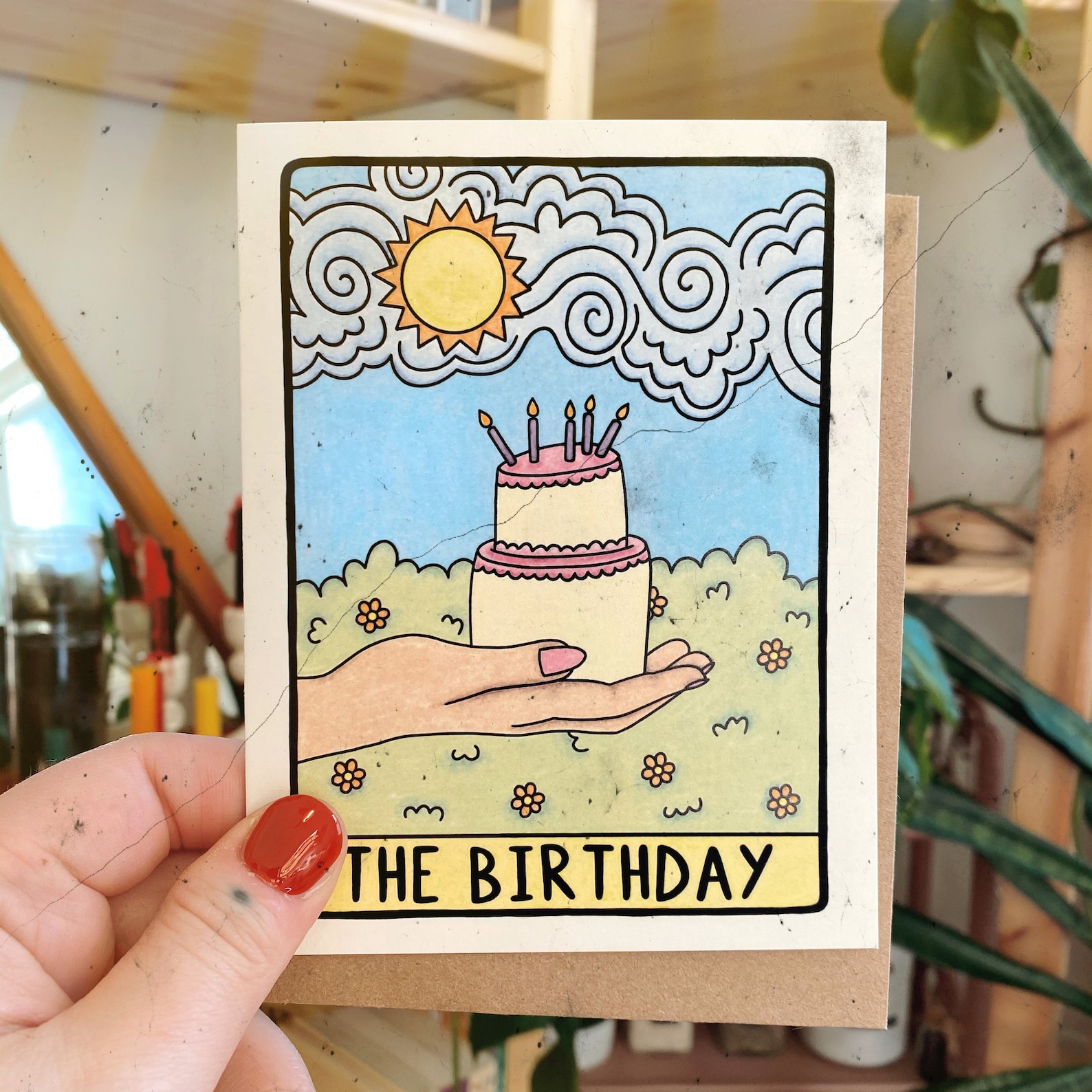 Birthday Card Tarot Themed Tarot Card Witchy Gift Magic Etsy