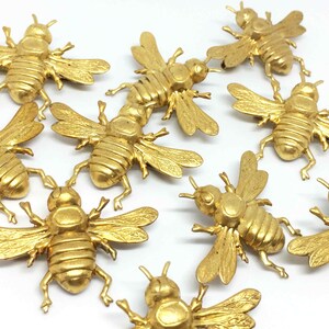 Napoleonic Bee Brooch 3 Sizes: Brass image 6