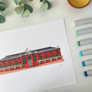 Marché oriental, Washington, DC | Impression 5 x 7 ou 8 x 10 sur du papier cartonné recyclé