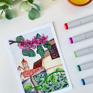 Abstract Print: Croatia | 5x7 Print/Notecard or 8x10 Print | Frame Options Available