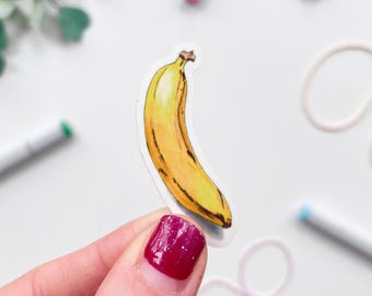 Hand-Illustrated Banana Sticker | 2" Sticker