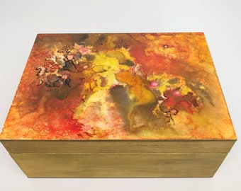 Manifestation boxes, Original watercolor boxes, keepsake boxes, Otherworldly Dreams