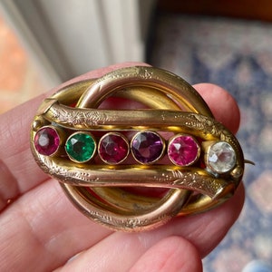 Victorian Acrostic Brooch