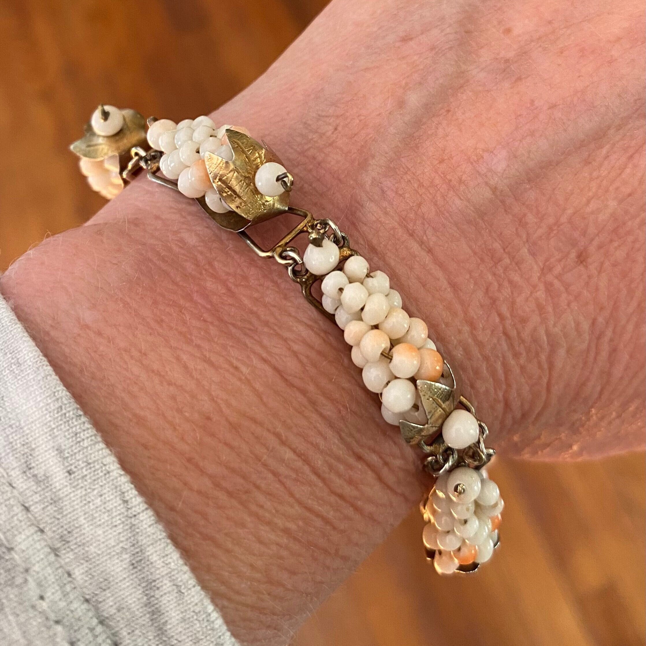 Angel skin coral bracelet deals
