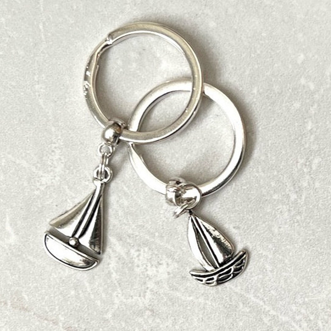 Seaside Charms Boat Keyring Unique Nautical Key Fob Gift for Etsy.de