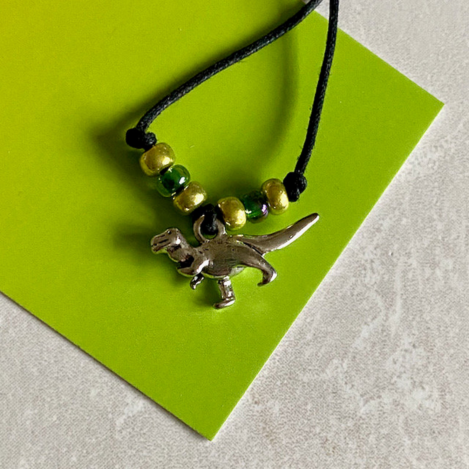 Dinosaur wish bracelet dinosaur charms wish bracelet cotton Etsy