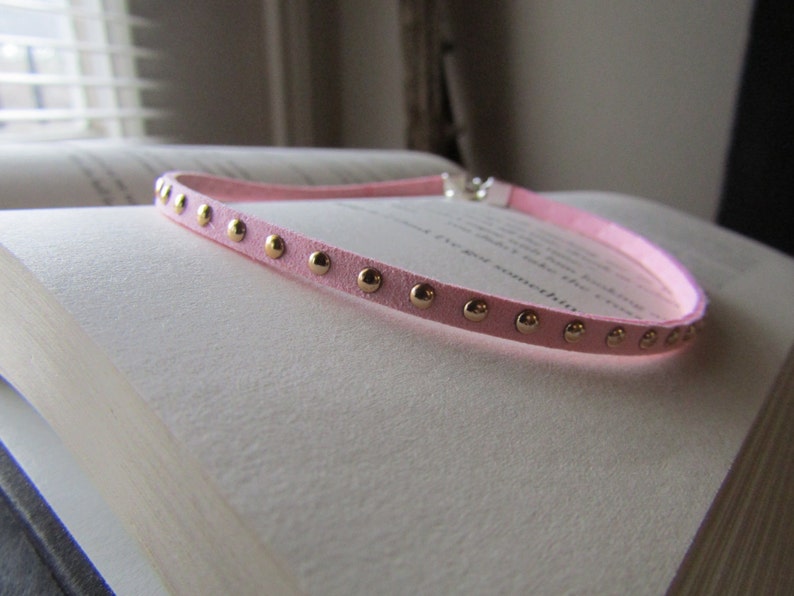 Pink Studded Choker
