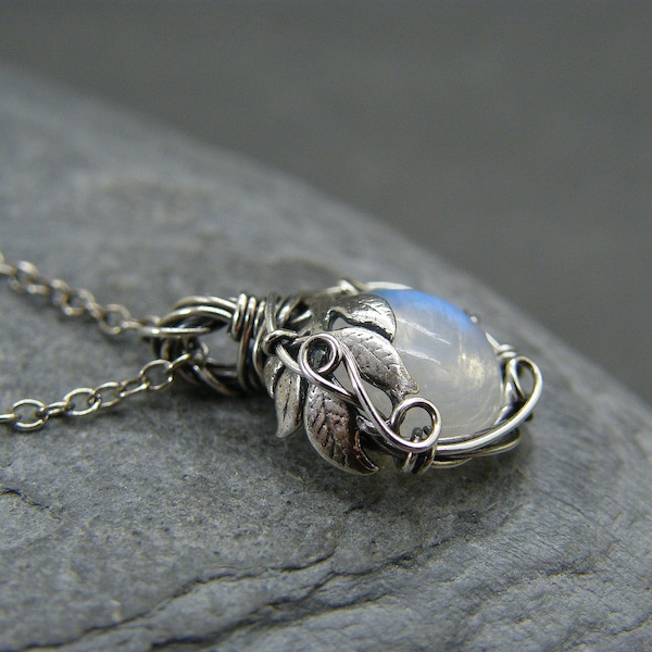 Moonstone Necklace - Etsy UK