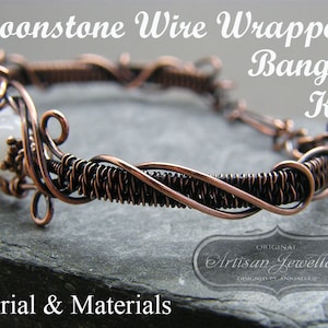Draht gewickelt Schmuck Anleitung ~ Schmuckherstellung ~ Wire wrapping ~ Wire wrap ~ handgemachter Schmuck, DIY Kit ~ Geschenk für schlaue Mutter ~
