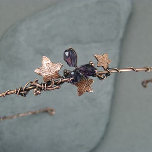 Woodland wedding headband ~ Leaf headband ~ Woodland wedding ~ Ivy leaf headband ~ Leaf hair band ~ Woodland wedding hair band ~ Copper leaf