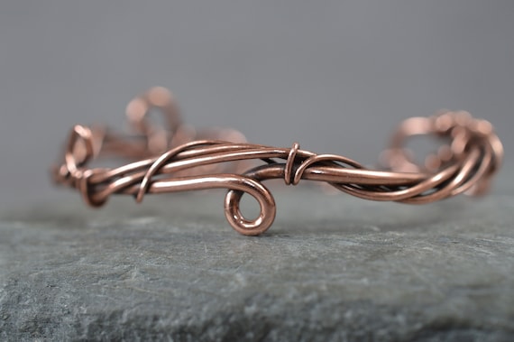 Telephone Wire Copper Bracelet Two Spiral – World Design