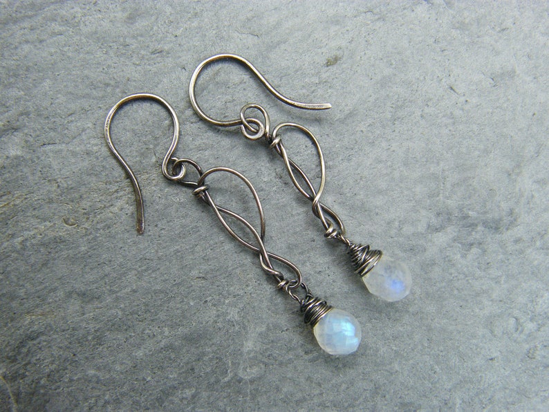 Boho Opal Sun & Moon Drop Earrings - Asymmetrical Celestial Jewelry For Women