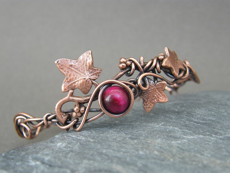 Adjustable Bangle Copper Anniversary Gifts for Her Copper Etsy UK