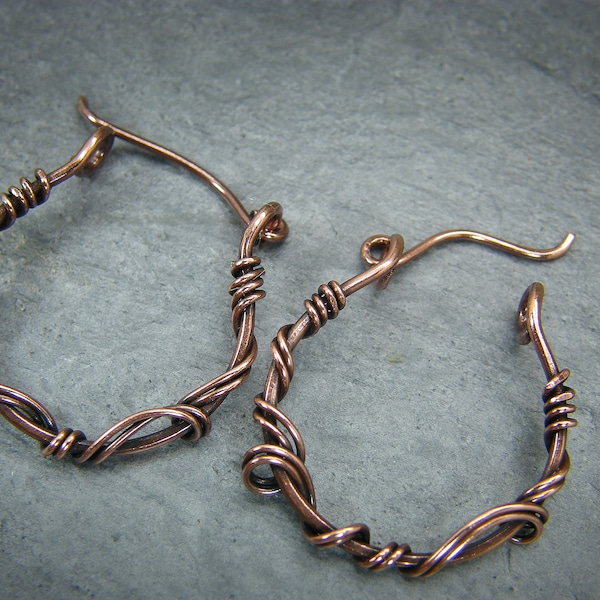 Copper hoops, earrings ~ Small hoops earrings ~ Copper earrings, gift for her ~ Small copper hoops ~ Small hoops earring sets ~ Copper hoops