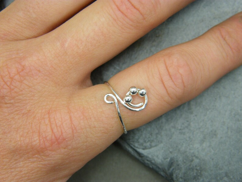 Plain Silver Ring Adjustable Sterling Silver Ring Popular Etsy