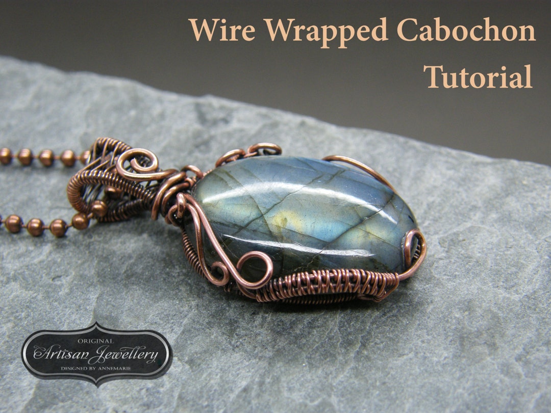 Wire Wrapped Pendant Tutorial Cabochon Setting Jewelry Kit Wire