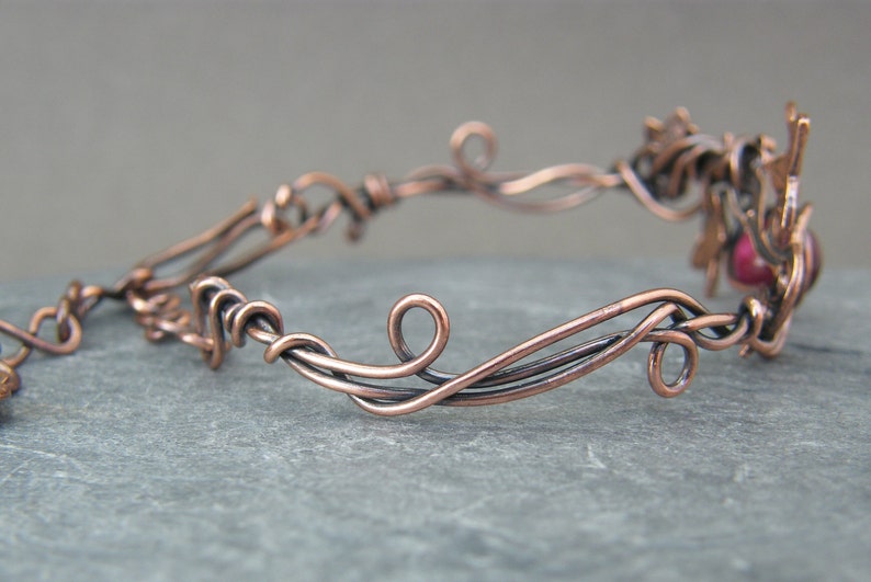 Adjustable Bangle Copper Anniversary Gifts for Her Copper Etsy UK
