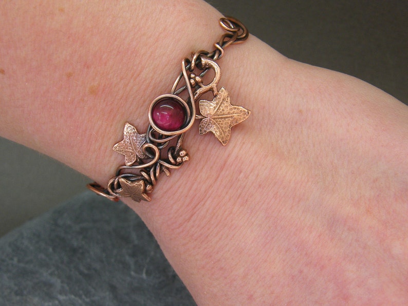 Adjustable Bangle Copper Anniversary Gifts for Her Copper Etsy UK