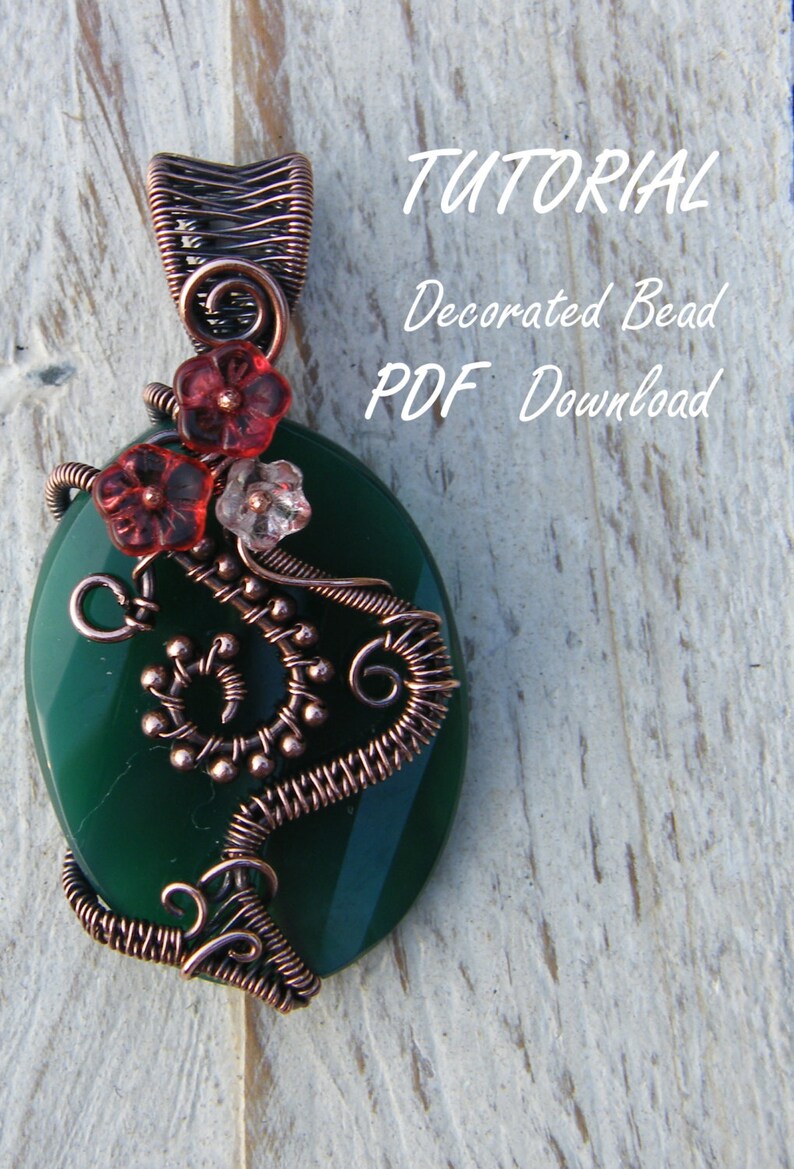 Wire Wrapped Jewelry Tutorials: Pendant & Bangle (PDF) image 4