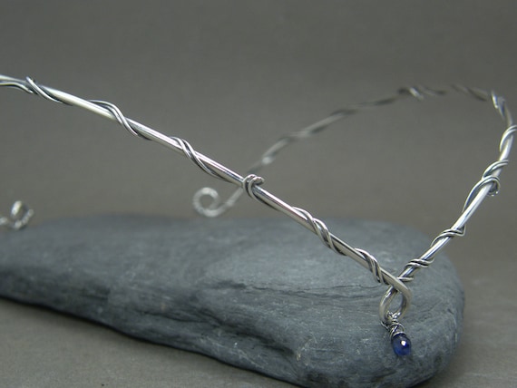 Sterling Silver Wedding Circlet: Elvish Bridal Tiara