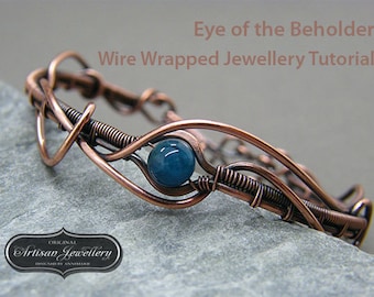 Wire Wrapped Bracelet Tutorial: DIY Jewelry Instructions (Instant Download)