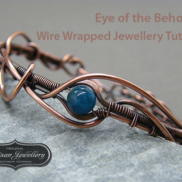 Wire wrap jewelry tutorial ~ Wire wrapped jewellery ~ Wire tutorial ~ Handmade jewellery instructions ~ Wire wrapping ~ Instant download ~