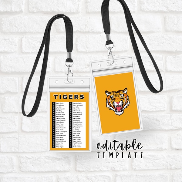 Football Roster Template Printable - Etsy UK