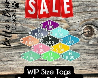 Memorial Day SALE! Crochet Hook Size Markers, Amigurumi WIP Tags, Knitting Needle Size Markers