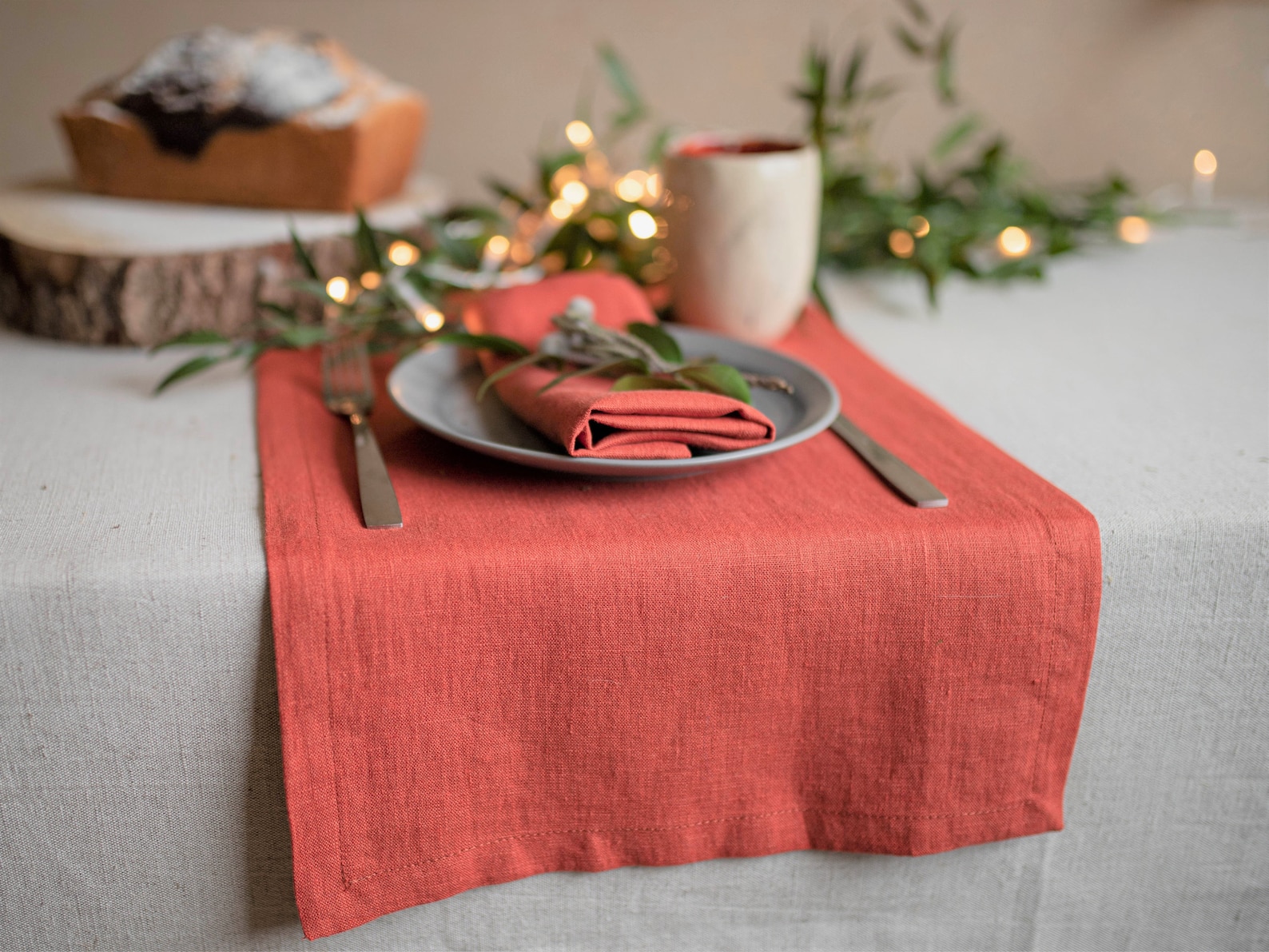 Navy Blue Linen Table Runner Linen Table Cloth Table Runner Etsy