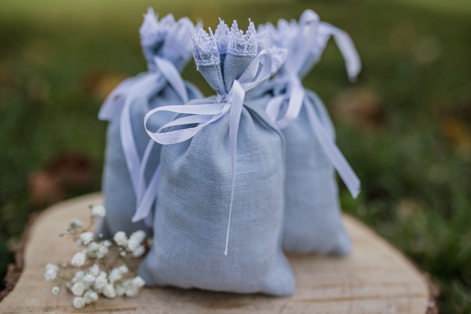 Set Dusty Blue Wedding Gift Bags Set Dusty Blue Baptism Etsy