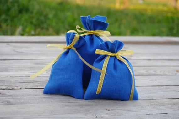 Blue gift bags bulk discount