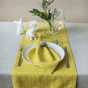 Chartreuse linen table runner, table runner wedding, linen table cloth, rustic linen table runner, linen table topper, wedding table linen