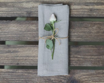 Wedding napkins, Gray Linen napkins, 12, 14, 16, 18, 20 napkins, kitchen napkins, soft napkins, linen napkins, cloth napkins, table cloth