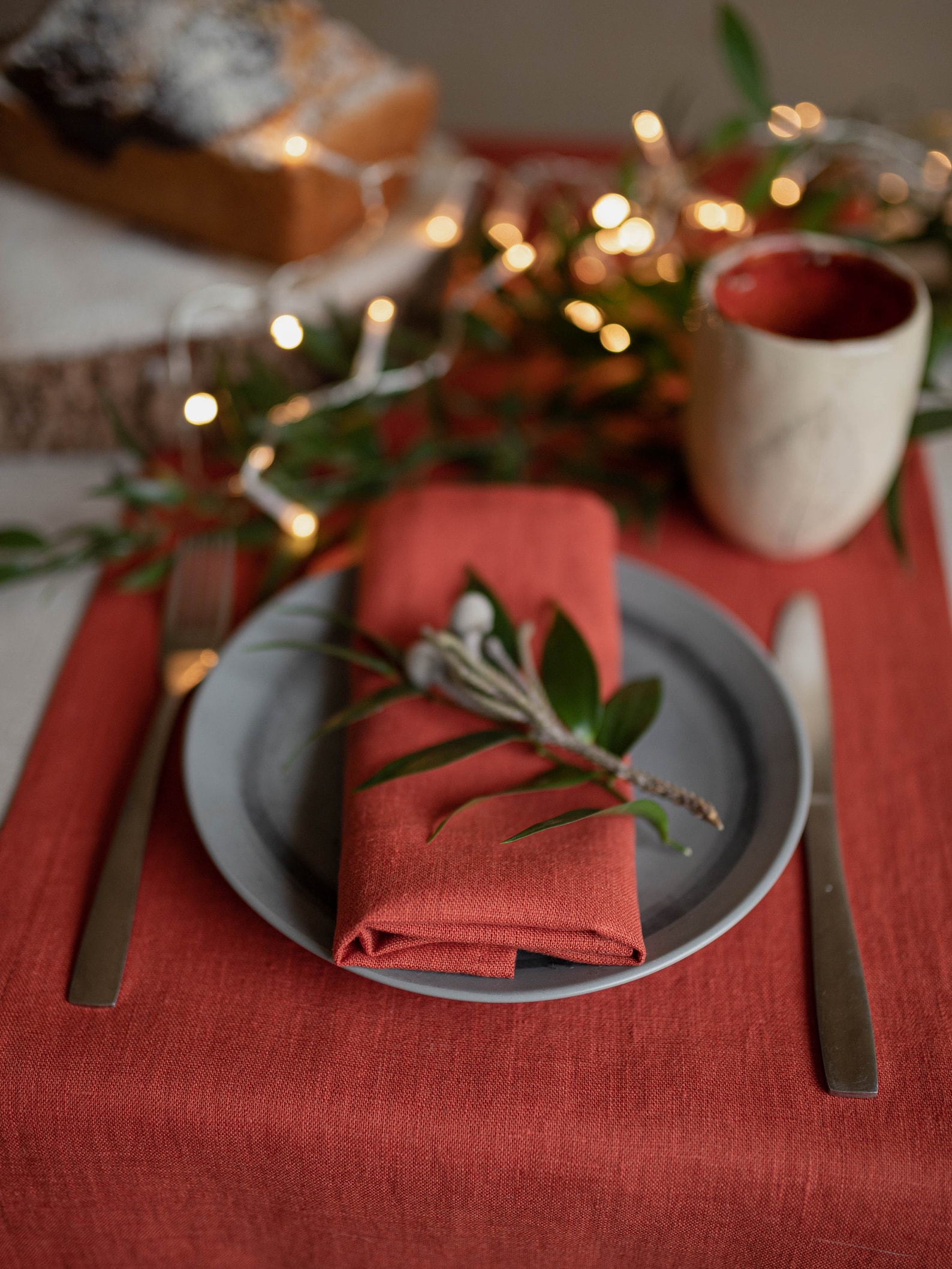 Terracotta Linen Napkins (Set of 4)