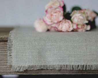 TABLE Runner, table cloth, linen tablecloths, wedding table cloth, gray, white linen table cloth, soft linen, washed table cloth, linens