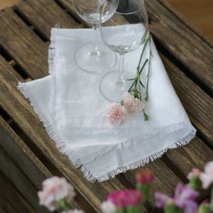 Linen napkins, cloth napkins, sizes 12&quot;, 14&quot;, 16&quot;, 18&quot;, 20&quot;, soft, washed linen, Wedding napkins, restaurant napkins, table cloth linen